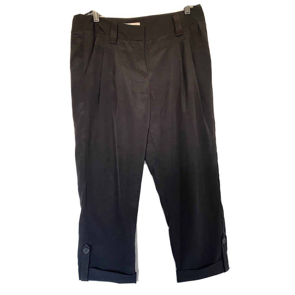 BCBGeneration Trousers Women's‎ 6 Black Linen Dress Comfortable Pants